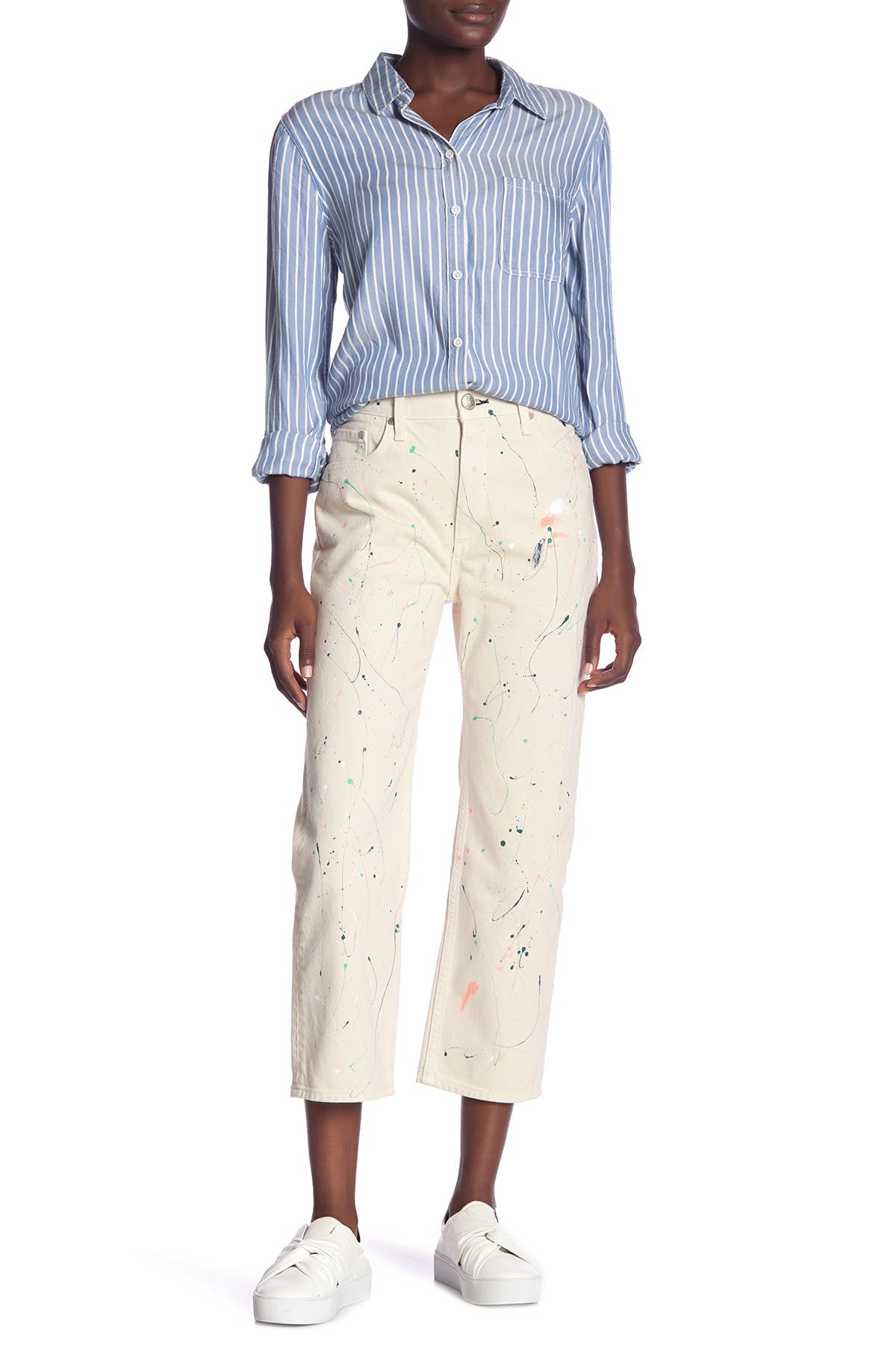 rag and bone paint splatter jeans