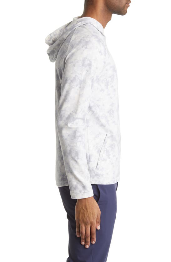 Mizzen + Main Proflex Performance Hoodie In Gray Sponge Print
