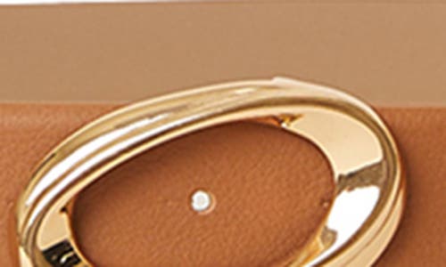 B-low The Belt Gracie Leather Belt In Cuoio Gold