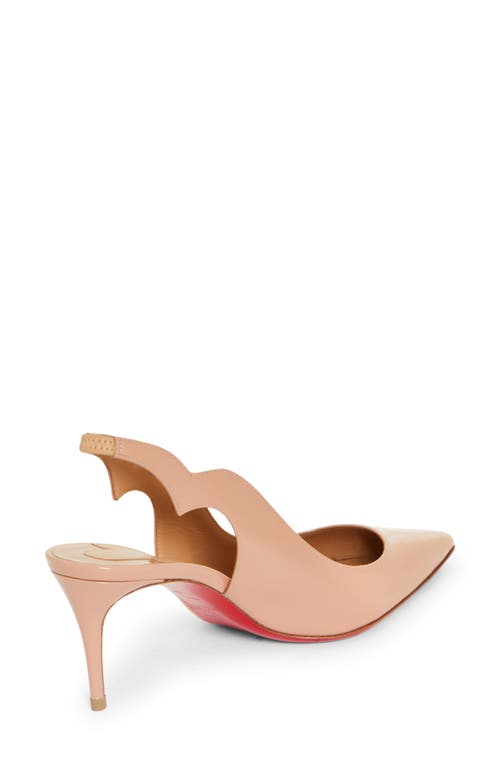 Shop Christian Louboutin Hot Chick Pointed Toe Slingback Pump In N295 Beige/lin Beige