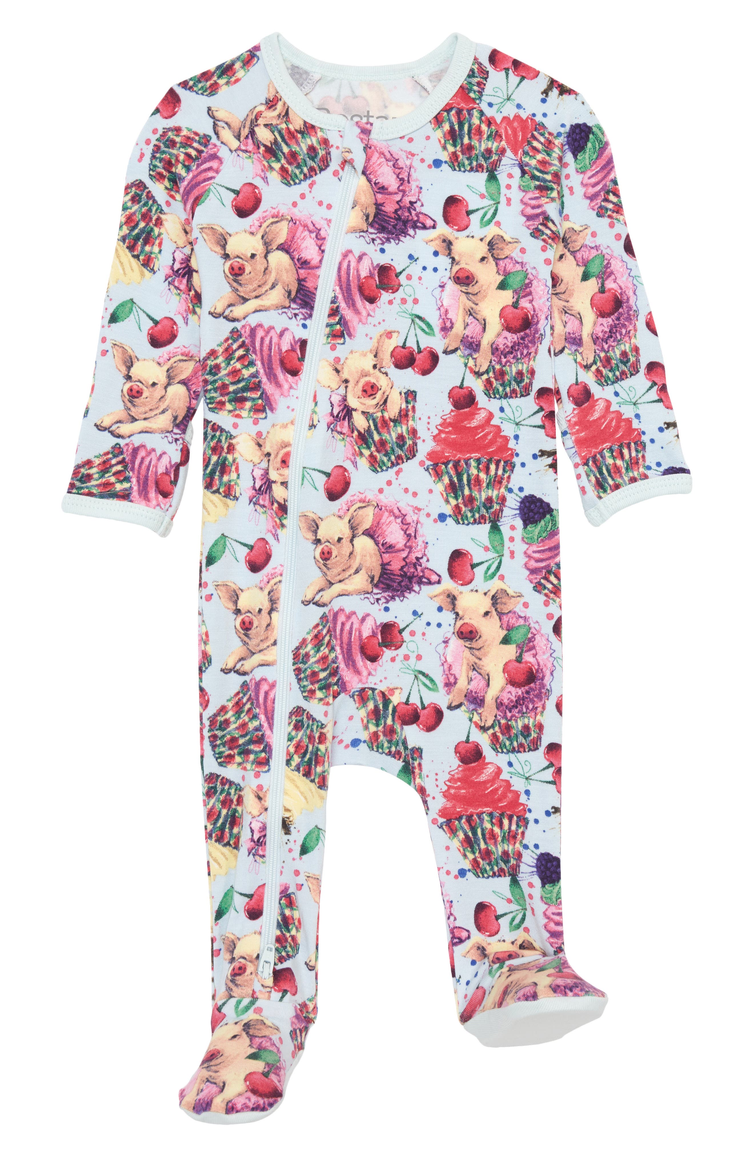 Sweet Piggy Footie in Pink at Nordstrom Nordstrom Baby Clothing Outfit Sets Bodysuits & All-In-Ones 