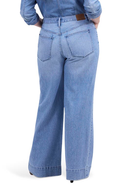 Shop Madewell High Waist Superwide Leg Jeans In Lintz Wash