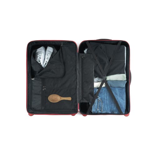 Shop Reebok Go Collection 2 Piece Luggage Set In Red