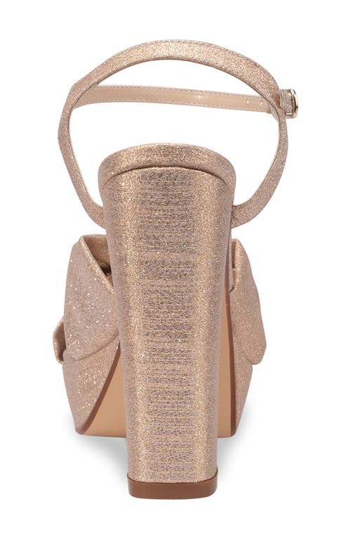Touch Ups Sailor Ankle Strap Platform Sandal In Champagne