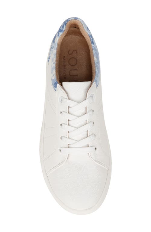 Shop Soul Naturalizer Neela Oxford Sneaker In White/bluebell Faux Leather