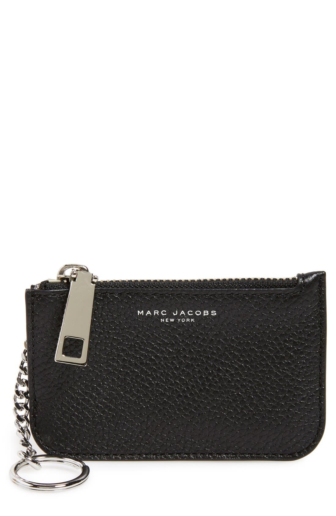 MARC JACOBS 'Gotham' Pebbled Leather Key Pouch Nordstrom