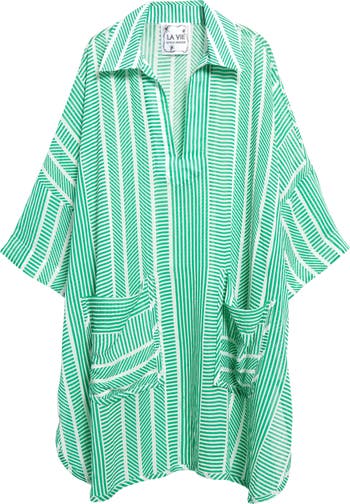 Terez Women's Los Angeles Dodgers Button-up Shirt In Green