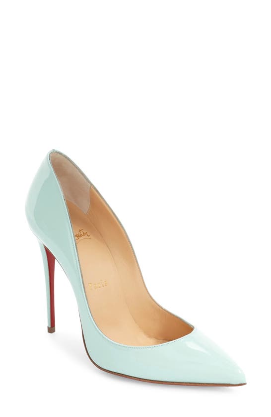 Christian Louboutin Pigalle Follies Pointed Toe Pump In Turquoise ...