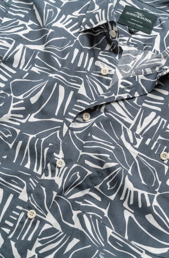 Rodd & Gunn Webber Street Short Sleeve Button-up Shirt In Indigo