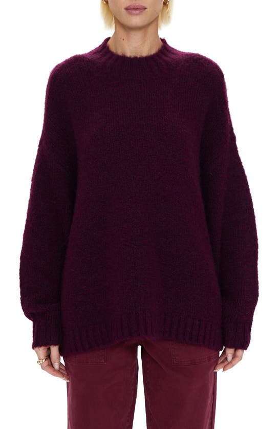 Pistola Carlen Mock Neck Sweater In Aubergine