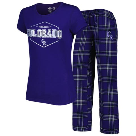 Women's Concepts Sport Purple Minnesota Vikings Plus Size Badge T-Shirt & Flannel Pants Sleep Set