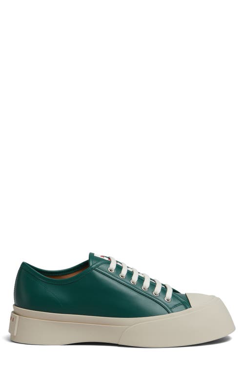 Marni Pablo Low-top Lace-up Sneaker In Forest Green