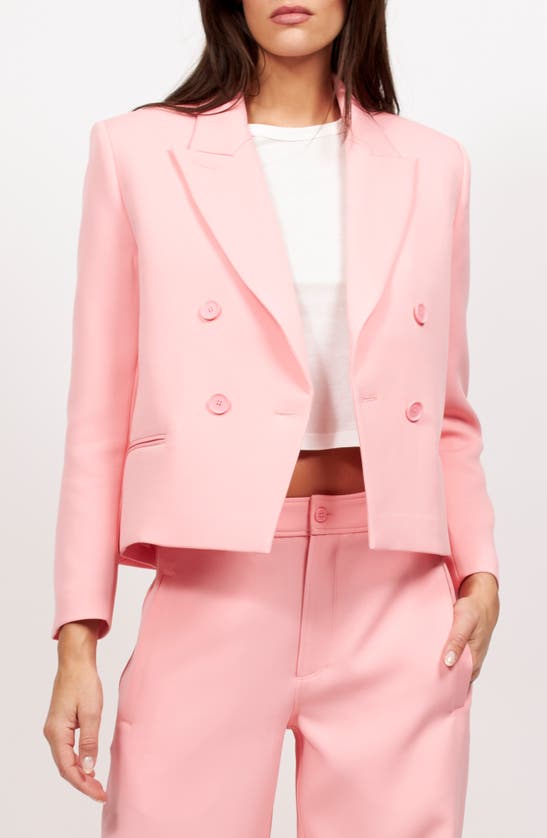Shop Equipment Ori Crop Jacket In Flamingo Pink