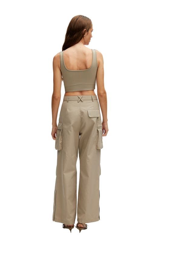 Nocturne Women's Neutrals Ribbed Crop Top-mink In Multi-colored