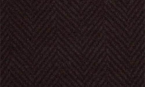 Acne Studios Oroshi Wool Blend Herringbone Belted Coat In Anthracite Grey