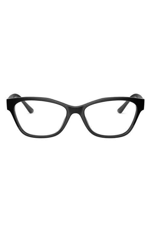 Prada 53mm Cat Eye Optical Glasses in Black at Nordstrom