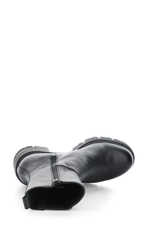 Bos. & Co. Brunas Waterproof Chelsea Boot In Black Feel/elastic