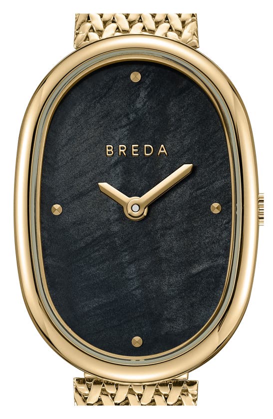 Shop Breda Jane Tethered Mesh Strap Watch, 23mm In 18k Goldlated