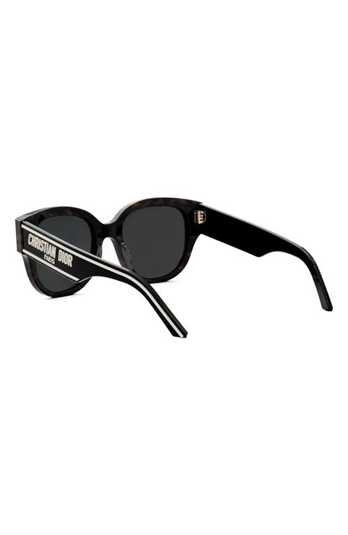 Shop Dior Wil Bu 54mm Polarized Cat Eye Sunglasses In Dark Havana/smoke Polarized