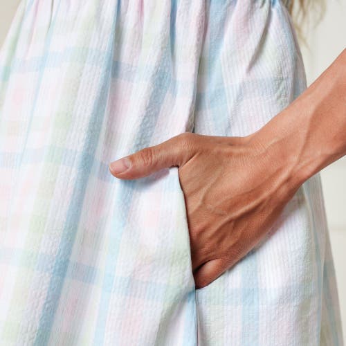 Hope & Henry Organic Sleeveless Seersucker Sundress In Easter Check