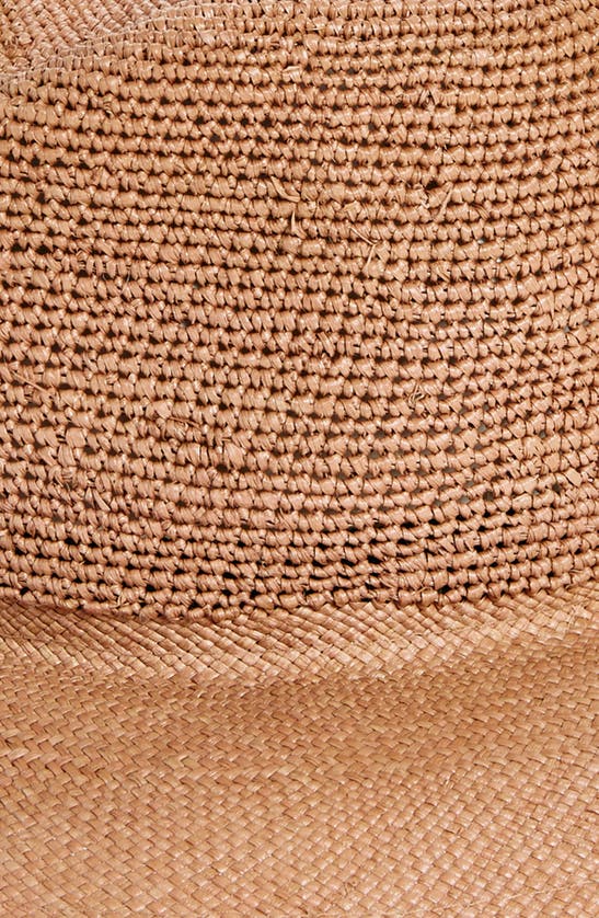 Shop Albertus Swanepoel Open Weave Straw Panama Hat In Blush