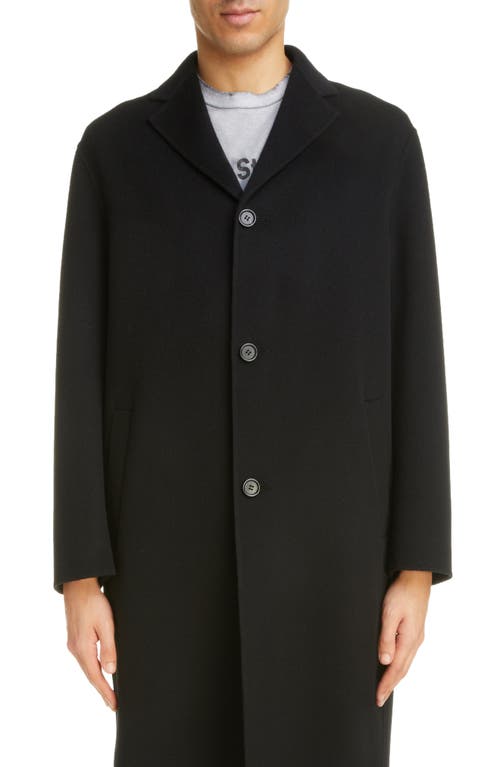 Acne Studios Double Face Wool Topcoat Black at Nordstrom, Us