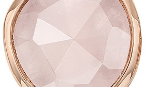 Monica Vinader 'siren' Semiprecious Stone Stud Earrings (nordstrom Exclusive) In Rose Quartz/rose Gold