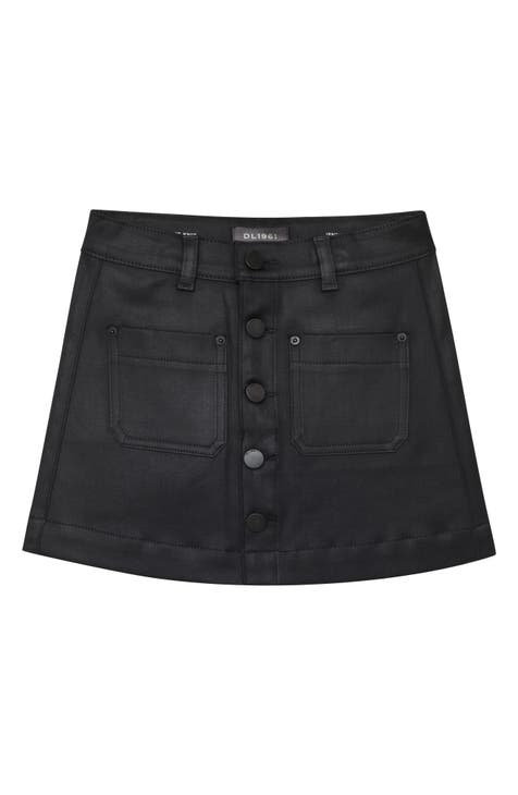 Black jean best sale skirt kids