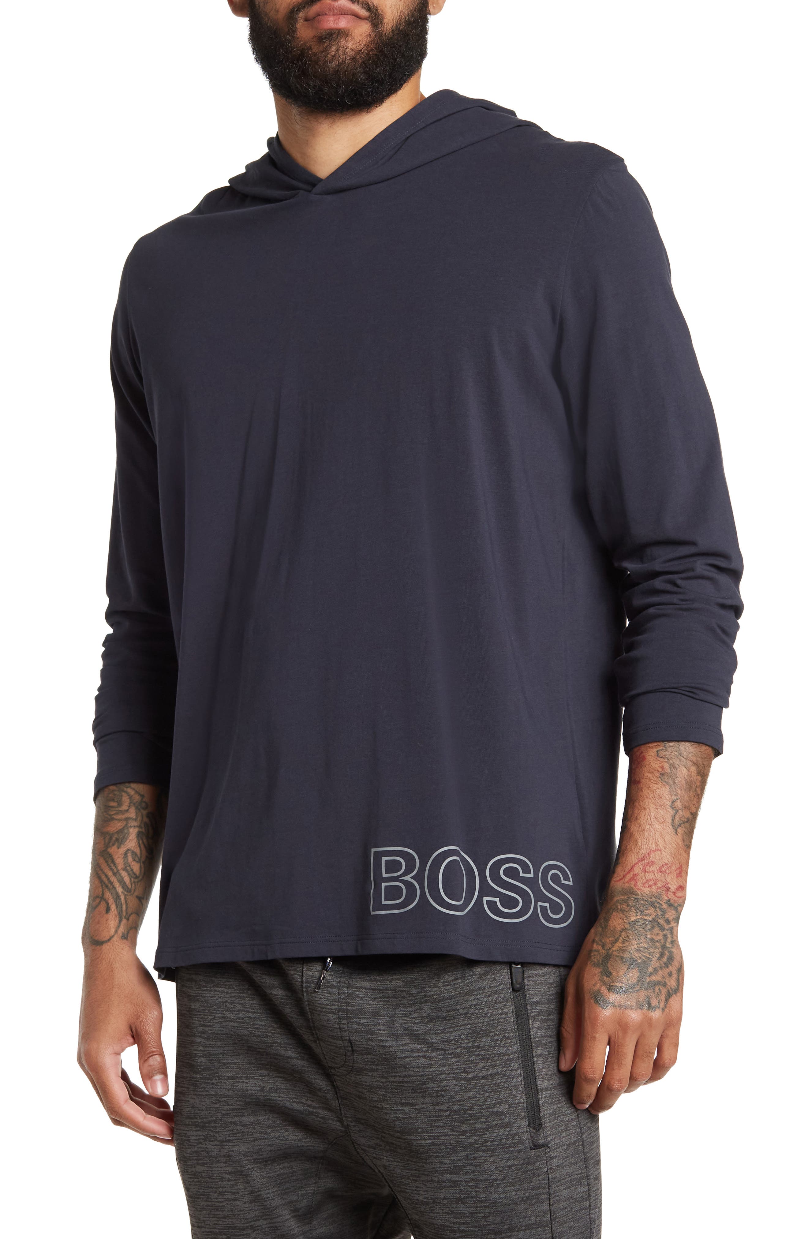 BOSS Identity Hooded Long Sleeve Lounge 