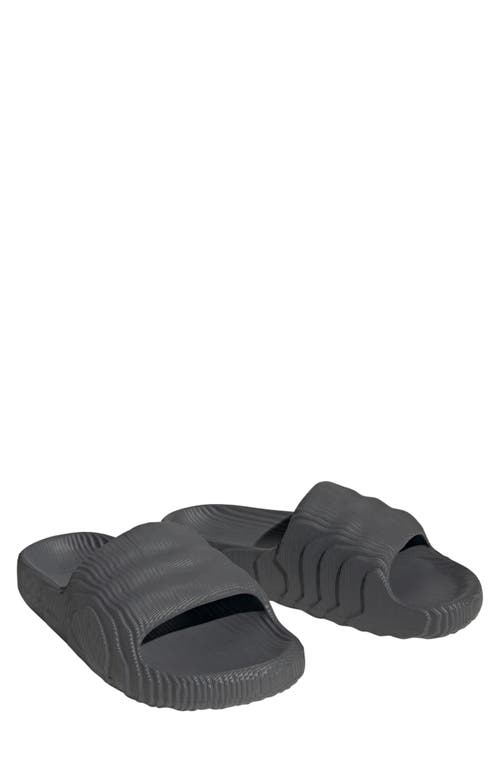 Shop Adidas Originals Adidas Gender Inclusive Adilette 22 Sport Slide In Grey 1/core Black