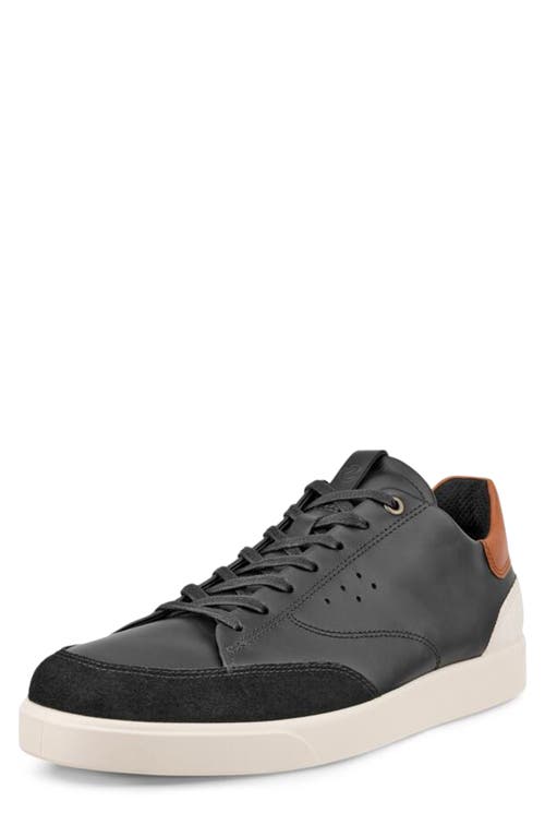 Shop Ecco Street Lite Sneaker In Black/cognac/limestone