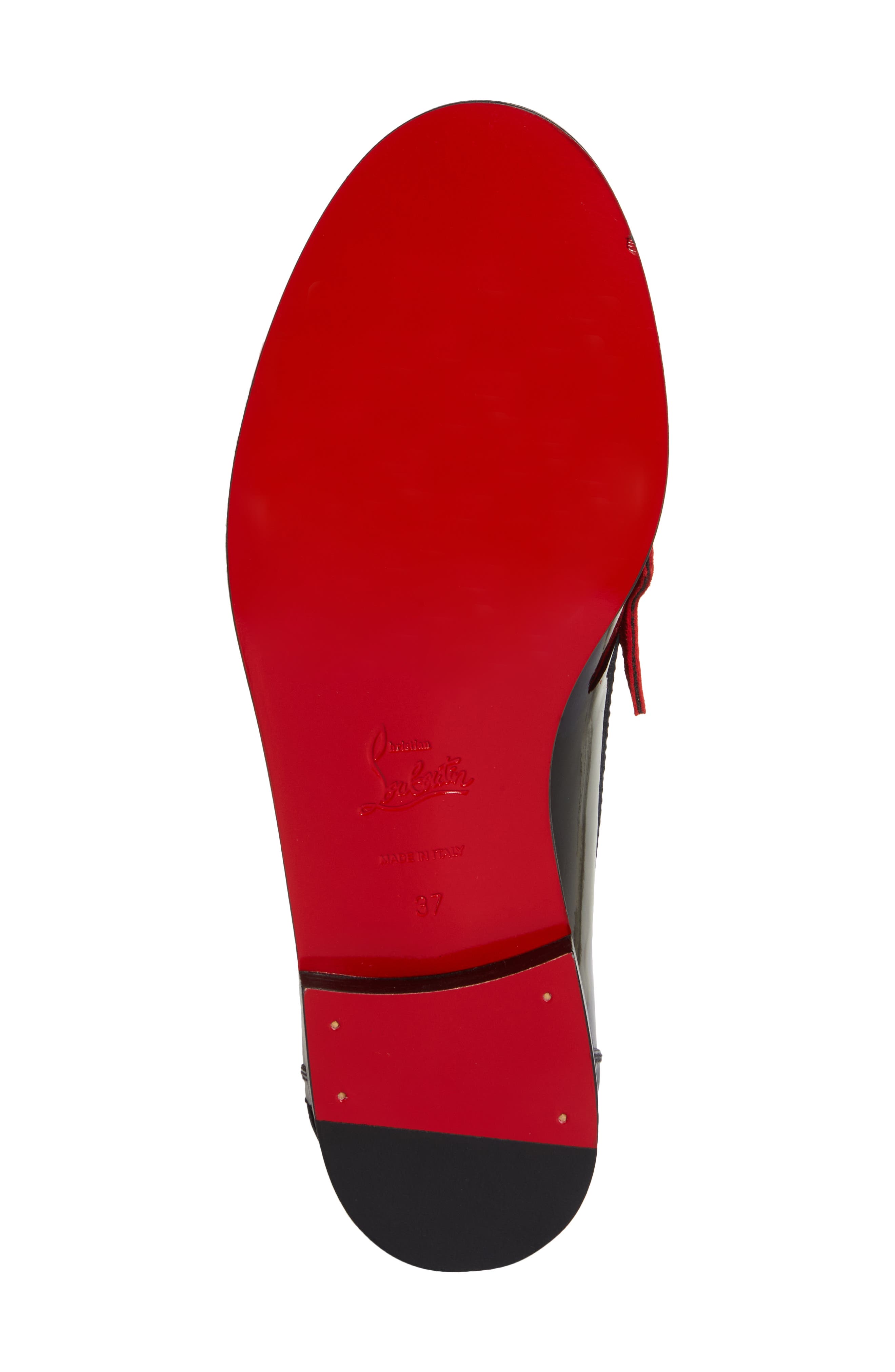 Christian Louboutin Pumppie Round Toe Mary Jane Pump in Ole Red at Nordstrom, Size 6.5Us