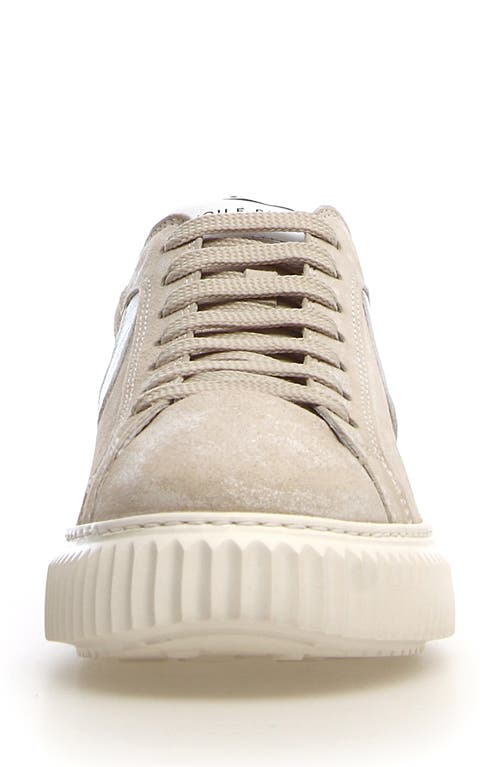 Voile Blanche Women's Lipari Lace Up Low Top Sneakers In Slate/white