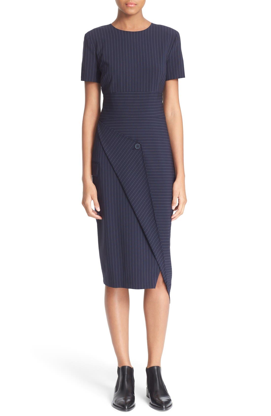 dkny asymmetrical dress