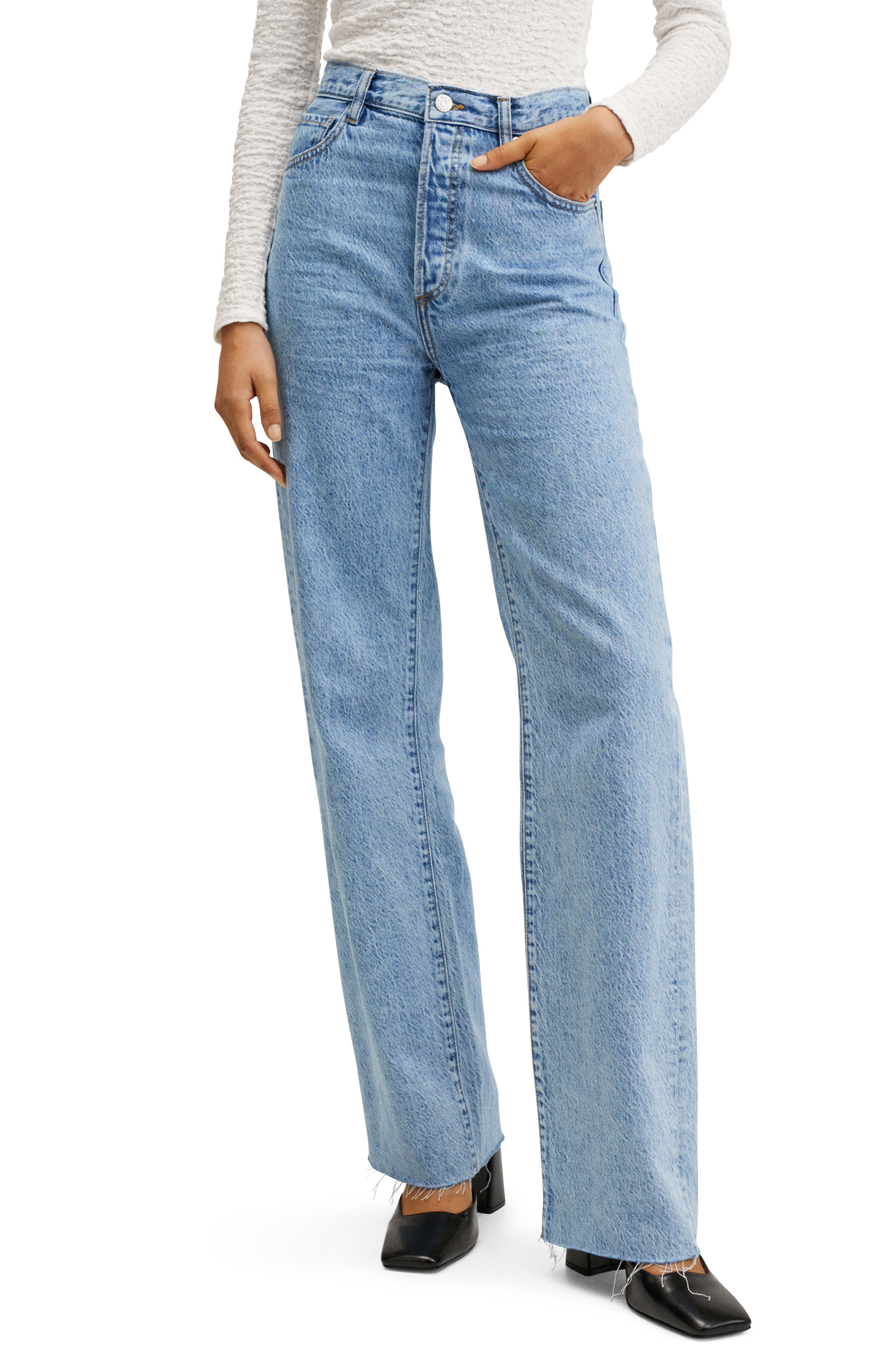 Women's MANGO Straight-Leg Jeans 