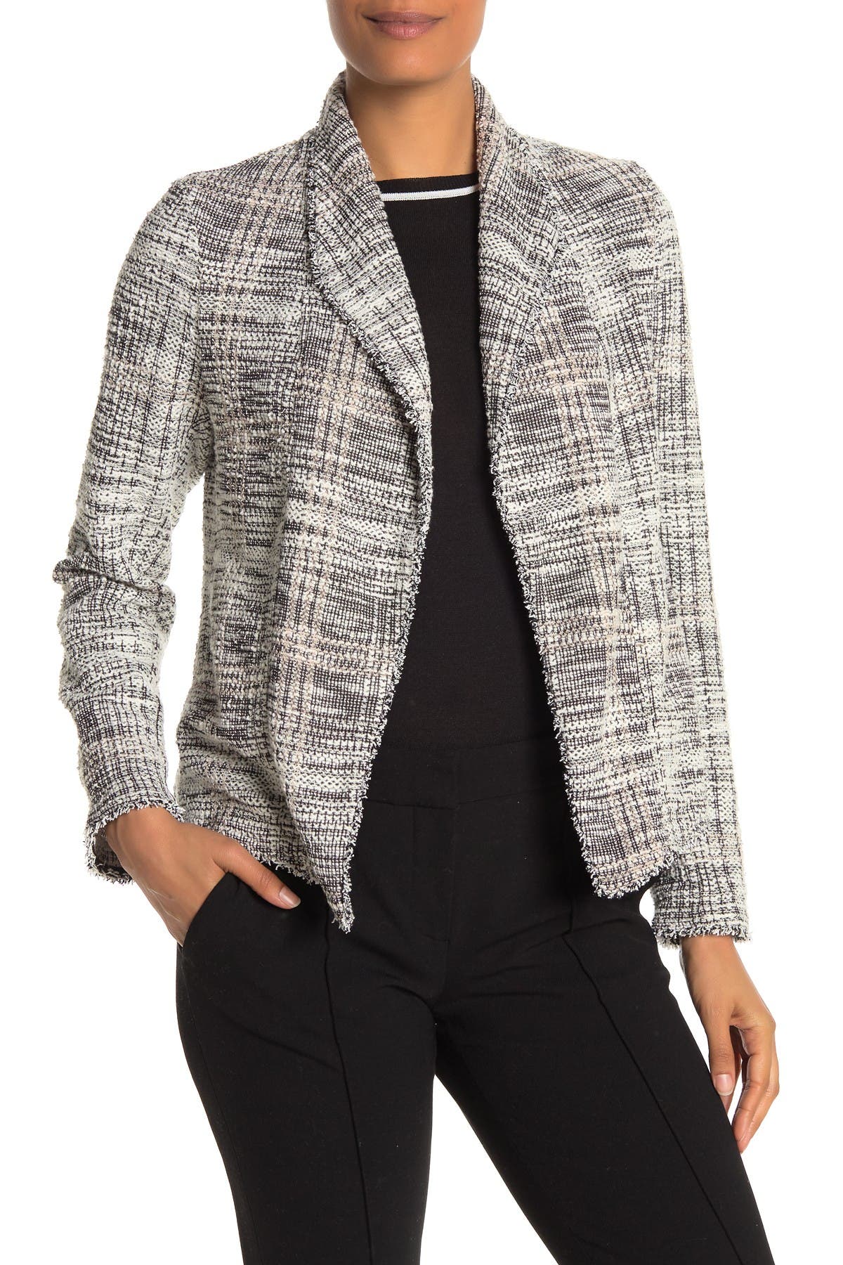 Max Studio | Waterfall Tweed Blazer | Nordstrom Rack