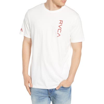 Rvca Vertical Logo Graphic T-Shirt, White