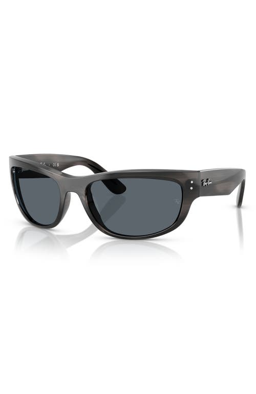 Ray Ban Ray-ban 63mm Pillow Sunglasses In Brown Striped Green