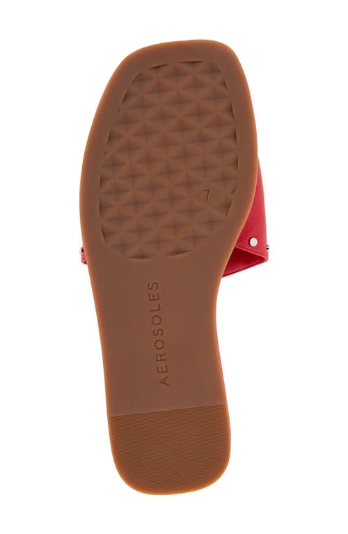 Shop Aerosoles Blake Flip Flop In Racing Red Leather