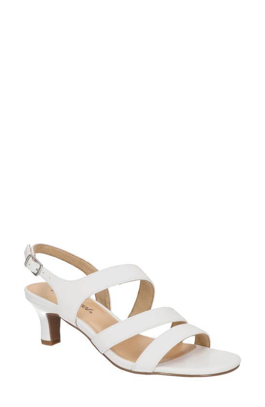 Shop Easy Street Como Strappy Sandal In White