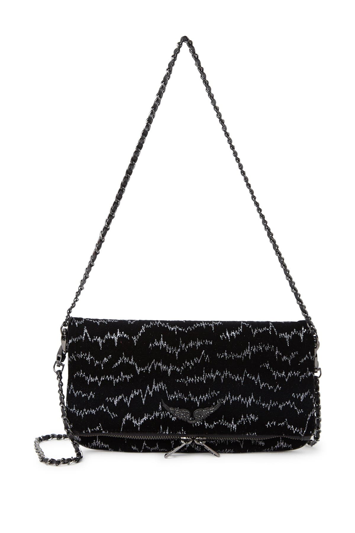 Zadig & Voltaire Rocky Embellished Logo Shoulder Bag - ShopStyle