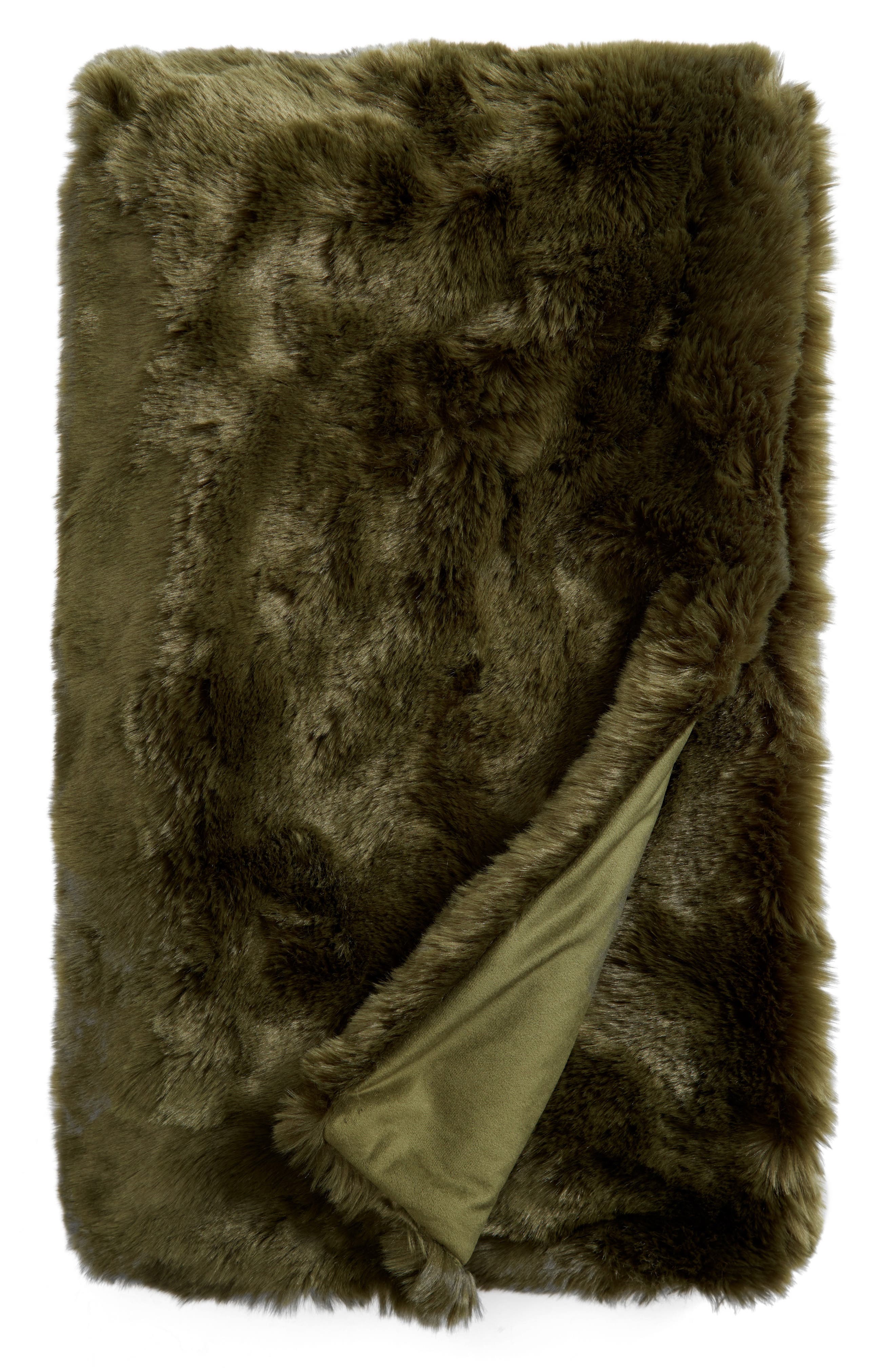 NORDSTROM AT HOME,
                            Cuddle Up Faux Fur Throw Blanket,
                            Alternate thumbnail 9, color,
                            301