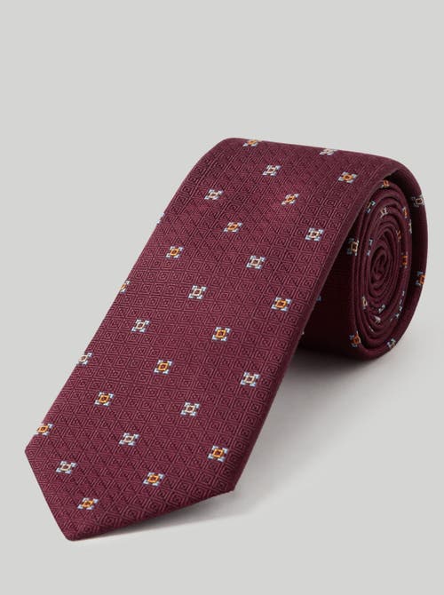 Shop Robert Talbott Robert Neat Necktie In Burgundy