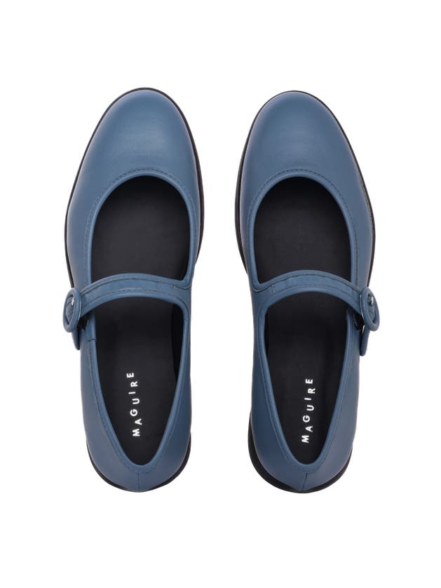 Shop Maguire Orcia Ballerina In Midnight Blue