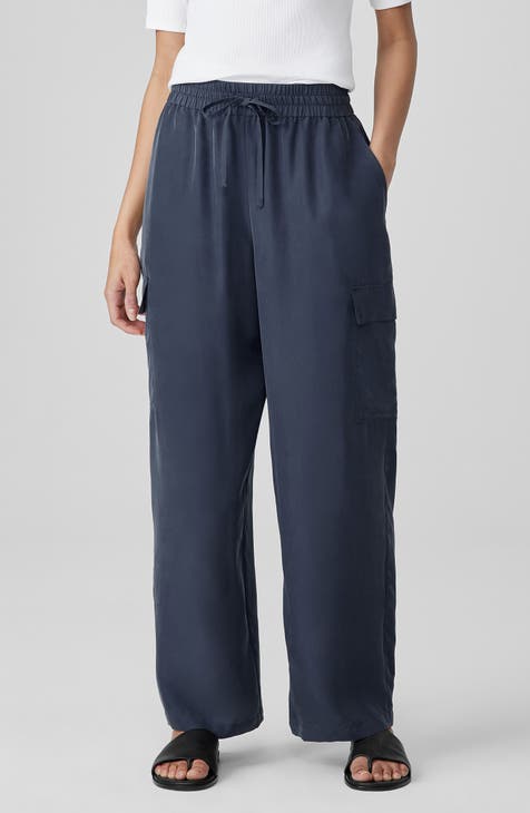 100% Silk Cargo Pants for Women | Nordstrom