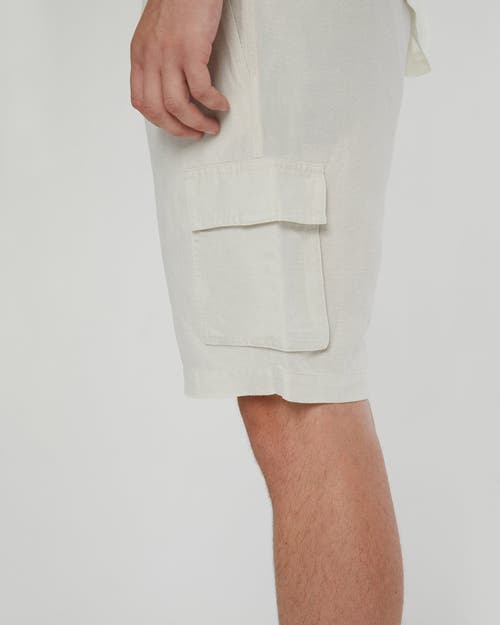 Onia Air Linen Pull-on Cargo In Stone