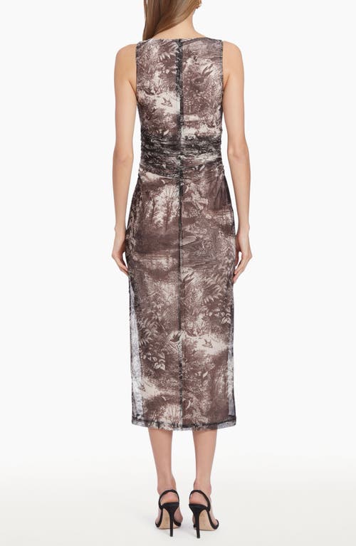 Shop Amanda Uprichard Tiffany Sleeveless Stretch Cocktail Dress In Sparrow