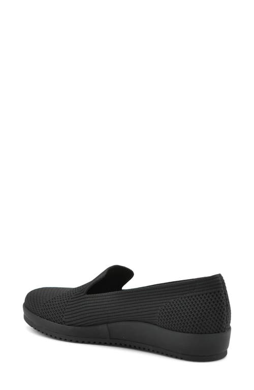 Shop Adrienne Vittadini Louie Knit Loafer In Black Knit