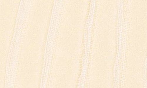 Shop Hansel From Basel Mykonos Stripe Sheer Crew Socks In Tan