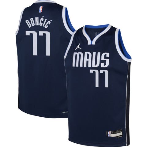 Men's Nike Kristaps Porzingis Blue Dallas Mavericks 2020/21 Swingman Jersey - Icon Edition